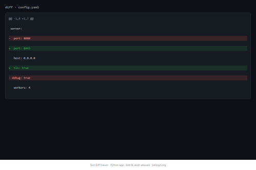 Text Diff Viewer – WordPress plugin