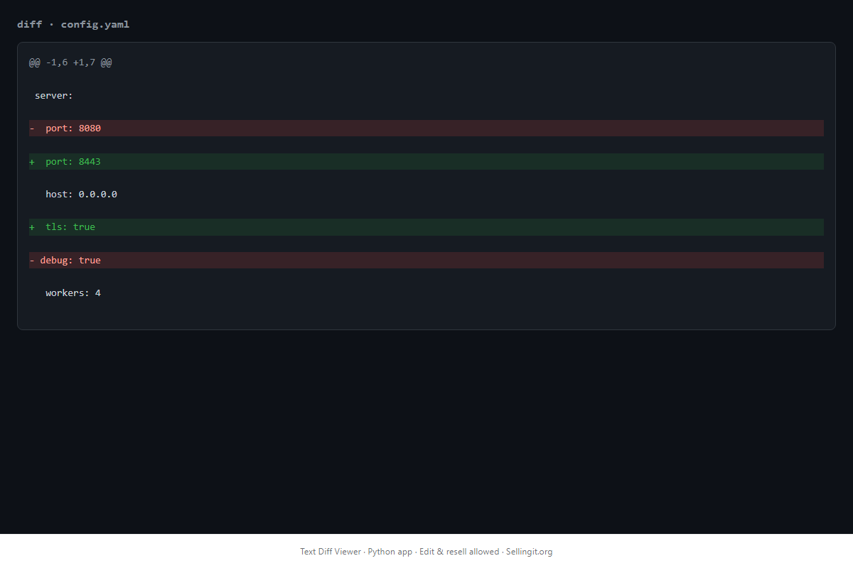 Text Diff Viewer