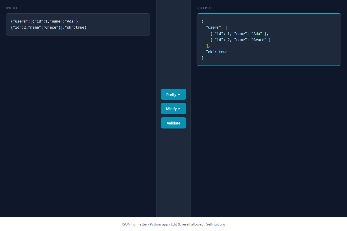 JSON Formatter