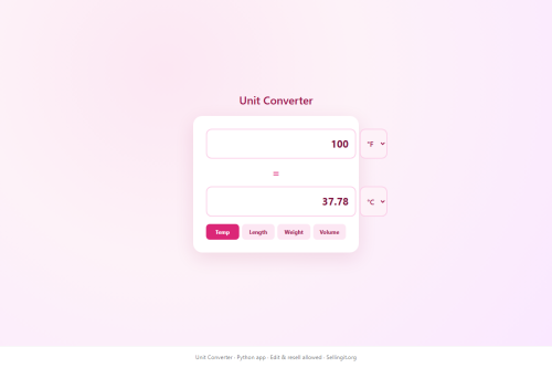 Unit Converter – WordPress plugin