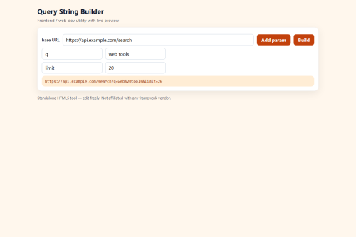 Query String Builder – WordPress plugin