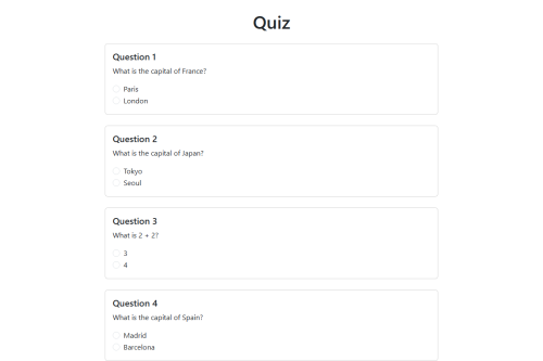 Quiz – WordPress plugin