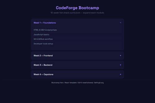 Bootcamp Hero – WordPress plugin