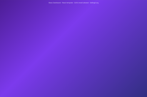 Glass Dashboard – HTML5 app