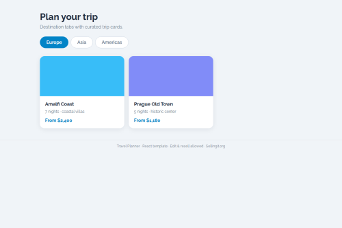 Travel Planner – WordPress plugin