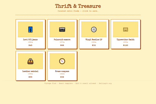 Vintage Find – WordPress plugin