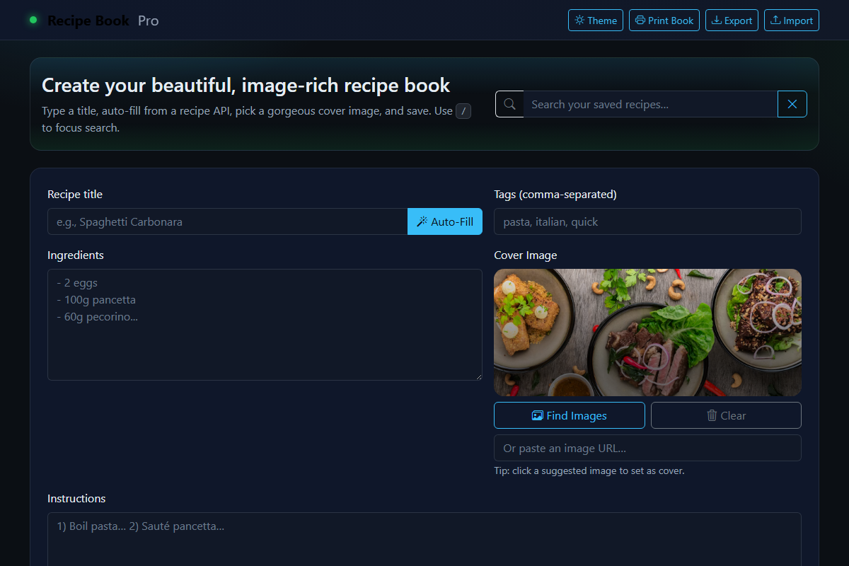 Recipe Book
