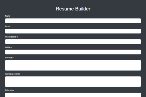 Resume Builder – WordPress plugin
