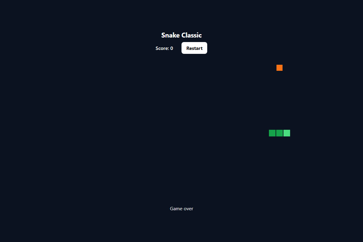 Snake Classic – HTML5 game