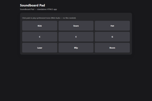 Soundboard Pad – WordPress plugin