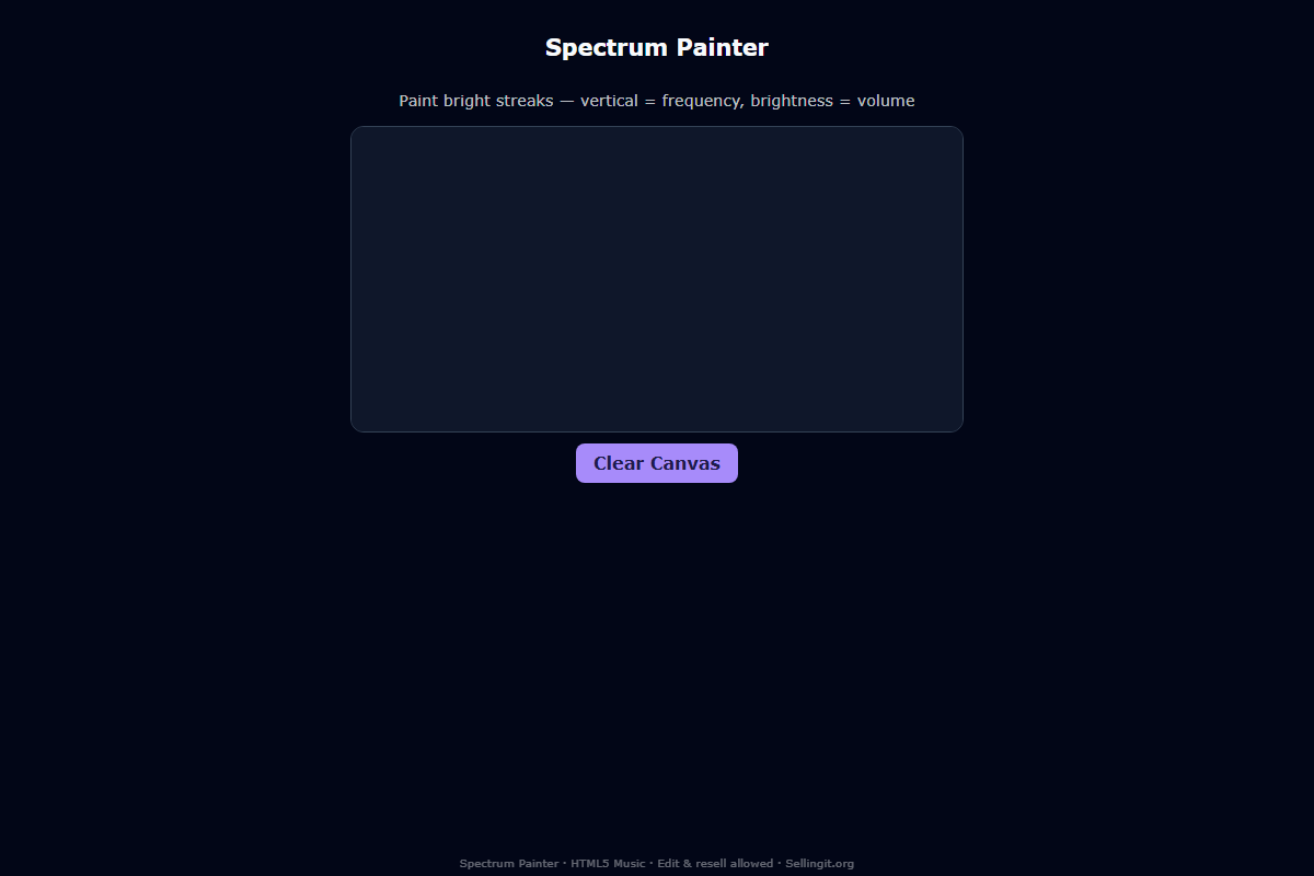 Spectrum Painter – HTML5 app
