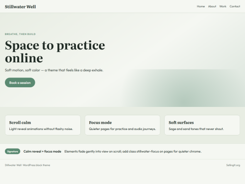 Stillwater Well – WordPress plugin