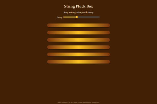 String Pluck Box – WordPress plugin