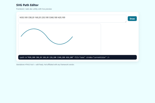 SVG Path Editor – WordPress plugin