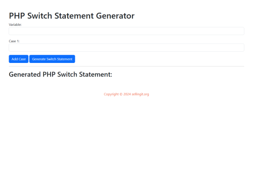 Switch Generator – WordPress plugin