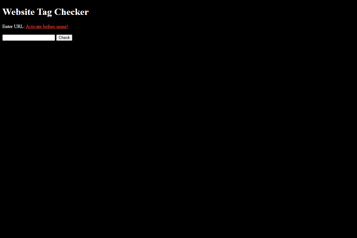 Tag Checker