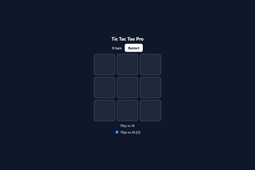 Tic Tac Toe Pro – WordPress plugin