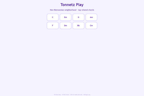 Tonnetz Play – WordPress plugin