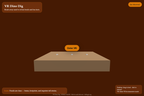 VR Dino Dig – WordPress plugin