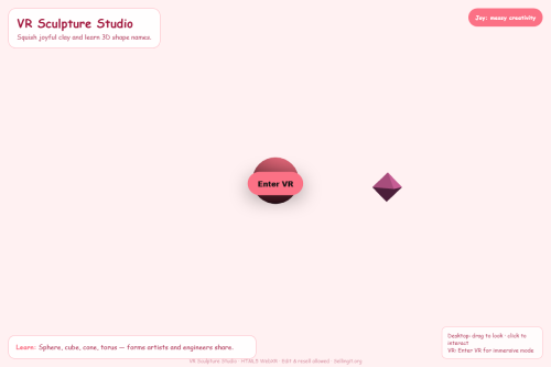 VR Sculpture Studio – WordPress plugin