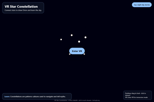 VR Star Constellation – WordPress plugin