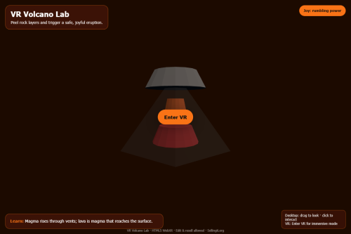 VR Volcano Lab – WordPress plugin