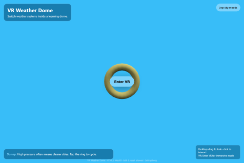 VR Weather Dome – WordPress plugin