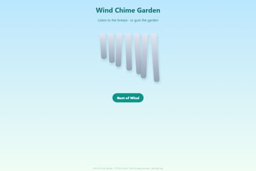 Wind Chime Garden – WordPress plugin