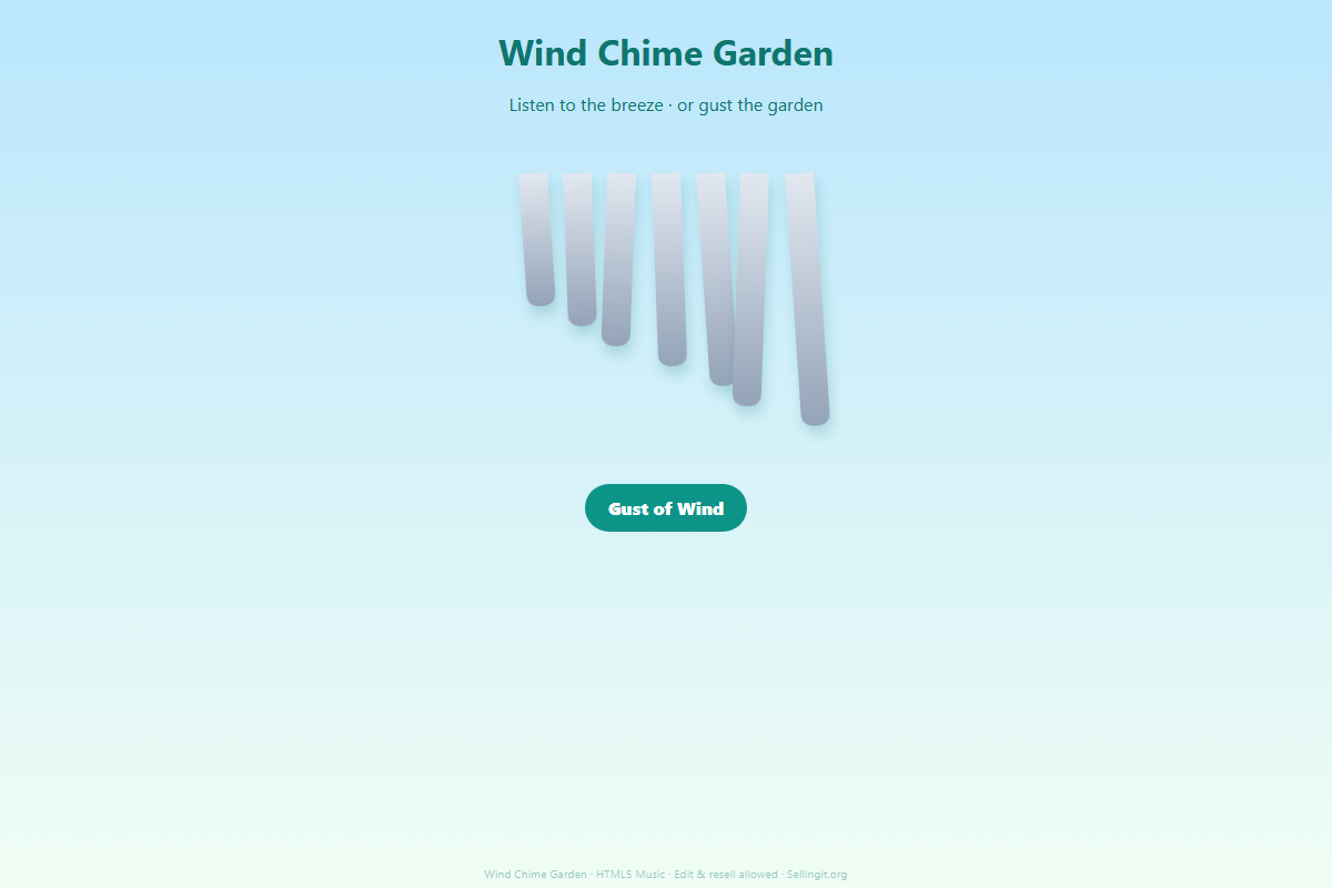Wind Chime Garden