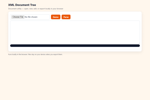 XML Document Tree – WordPress plugin